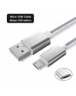 SUPTEC 2 M 3 M kabel Micro USB 2A szybkie ładowanie danych ładowarka kabel do Androida Samsung S6 S7 krawędzi Xiaomi Huawei MP3 