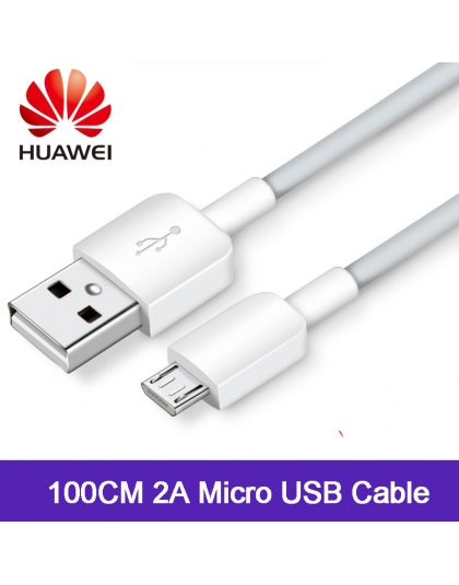 Oryginalny HUAWEI szybka ładowarka kabel 2A 100 CM Micro kabel USB dla P7 P8/P9 Lite/P10 Lite Mate 7 8 S Honor 6X 7A 7C 5X 5A 6 