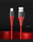 ROCK o wysokiej wytrzymałości kabel USB 2.4A dla Apple iPhone X 8 7 6 Plus warkocz do ładowania danych szybka ładowarka 120 CM 2