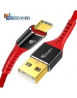 TIEGEM 3.1 USB typu C kabel Nylon szybkie ładowanie USB typu C USB-C kabel do ładowarki Data Sync dla Oneplus 2 Zuk Z2 nexusa 5X