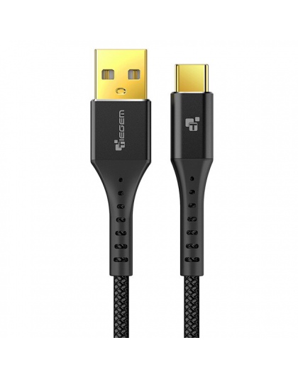 TIEGEM 3.1 USB typu C kabel Nylon szybkie ładowanie USB typu C USB-C kabel do ładowarki Data Sync dla Oneplus 2 Zuk Z2 nexusa 5X