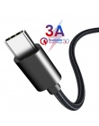 Kabel USB typu C 3A szybkie ładowanie USB C przewód danych Usb ładowarka do Samsunga S10 S9 S8 Xiao mi mi 8 czerwony mi uwaga 7 