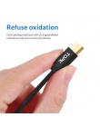 TOPK Micro USB kabel Nylon pleciony drut metalowa wtyczka synchronizacji danych do ładowania danych Micro USB kabel ładowania do