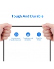 TOPK Micro USB kabel Nylon pleciony drut metalowa wtyczka synchronizacji danych do ładowania danych Micro USB kabel ładowania do