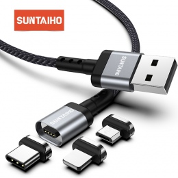 Kabel magnetyczny dla iphone ładowarka magnetyczna do oświetlenia kabel Micro USB typu C kabel do szybkiego ładowania Microusb U