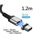 Kabel magnetyczny dla iphone ładowarka magnetyczna do oświetlenia kabel Micro USB typu C kabel do szybkiego ładowania Microusb U