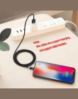 FLOVEME 1 M/2 M LED kabel magnetyczny, kabel Micro USB typ C magnes ładowarka 2A pleciony kabel do telefonu dla iPhone Xr Xs X S