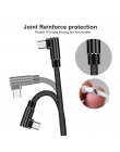 OLAF 90 stopni kabel Micro usb szybkie ładowanie kabel do telefonu prawo gry kąt komórkowy kable telefoniczne USB micro 2.0 kabe