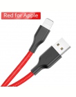 Kabel USB do telefonu iPhone Xs Max 8 7 6 Plus ROCK Nylon szybka kabel danych do ładowania do oświetlenia kabel dla iPhone 5S 5 