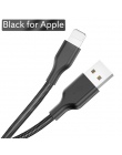 Kabel USB do telefonu iPhone Xs Max 8 7 6 Plus ROCK Nylon szybka kabel danych do ładowania do oświetlenia kabel dla iPhone 5S 5 