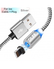 OLAF LED USB kabel magnetyczny dla iPhone X Xr Xs Max kabel Micro USB typu c szybka magnetyczny kabel usb kabel ładowania do Sam