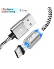 OLAF LED USB kabel magnetyczny dla iPhone X Xr Xs Max kabel Micro USB typu c szybka magnetyczny kabel usb kabel ładowania do Sam