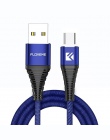 FLOVEME USB typu C kabel do Samsung światło LED Xiaomi USB-C telefon komórkowy szybkie ładowanie danych typu C kabel do huawei