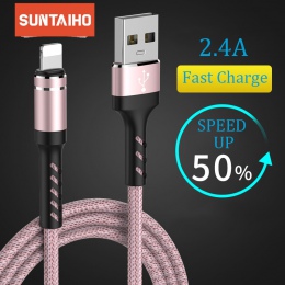 Suntaiho kabel usb do kabel do iphone Xs max Xr X 8 7 6 plus 6 s 5 s plus ipad mini kable szybkiego ładowania ładowarki do telef