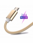 2 M 2A kabel Micro USB smartfon Android szybkie ładowanie danych kable dla Xiaomi Redmi uwaga 5 plus 4x dla huawei dla Samsung G