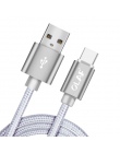 OLAF 1 M 2 M 3 M Nylon kabel USB typu C do Samsung Galaxy Note 9 S9 S8 szybko kabel danych do ładowania dla Xiaomi Mi6 Huawei US