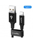 USB firmy Rocketek typu C kabel Micro USB-C szybkie ładowanie telefonu komórkowego typu C do Samsung Galaxy S9 S8 Plus xiaomi re