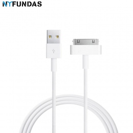 NYFundas ładowarka kabel usb danych dla iphone 4 4s ipoda nano ipad 2 3 iphone 4 s 30 pin 1 m przewód kabel usb do ładowania kab