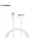 NYFundas ładowarka kabel usb danych dla iphone 4 4s ipoda nano ipad 2 3 iphone 4 s 30 pin 1 m przewód kabel usb do ładowania kab