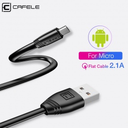 Cafele płaski kabel Micro USB dla Samsung Huawei Xiaomi wytrzymały kabel ładujący synchronizacja danych USB kabel 5 V 2.1A