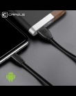 Cafele płaski kabel Micro USB dla Samsung Huawei Xiaomi wytrzymały kabel ładujący synchronizacja danych USB kabel 5 V 2.1A