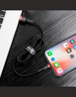 Baseus kabel USB dla iPhone XS Max XR X 8 7 6 6 s Plus 5 5S SE iPad Pro 2.4A szybkie ładowanie ładowarka przewód danych komórkow