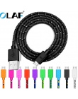 Kabel Micro USB 1 M/2 M/3 M Nylon pleciony 2.1A szybkie ładowanie danych synchronizacji ładowarka z kablem USB dla samsung Huawe