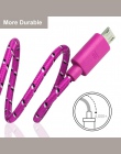 Kabel Micro USB 1 M/2 M/3 M Nylon pleciony 2.1A szybkie ładowanie danych synchronizacji ładowarka z kablem USB dla samsung Huawe