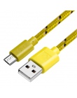 Kabel Micro USB 1 M/2 M/3 M Nylon pleciony 2.1A szybkie ładowanie danych synchronizacji ładowarka z kablem USB dla samsung Huawe