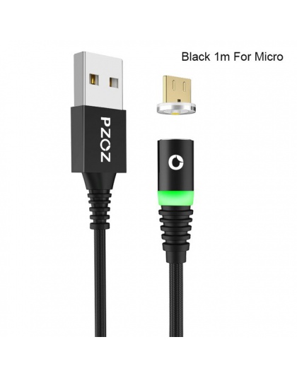 PZOZ kabel magnetyczny kabel Micro usb typu C magnes ładowarka szybkiego ładowania Microusb dla iphone X Samsung S9 S10 xiaomi u