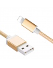 Metalowy pleciony 3 m kabel USB dla iPhone 8 7 6 6 S Plus szybkiego ładowania USB kabel do transmisji danych dla iPhone X XS Max