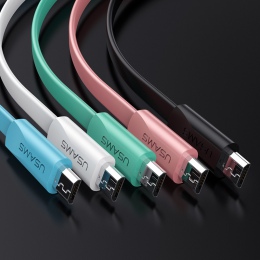 USAMS 2A szybko ładujący kabel micro USB, synchronizować dane kabel microusb do Samsung Xiaomi Huawei telefonu komórkowego z sys