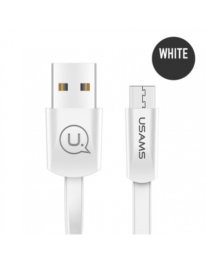 USAMS 2A szybko ładujący kabel micro USB, synchronizować dane kabel microusb do Samsung Xiaomi Huawei telefonu komórkowego z sys