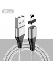 FLOVEME 3A magnetyczny kabel USB typu C kabel Micro USB do iPhone 1 M kabel szybkiego ładowania Nylon LED magnetyczny ładowarka 