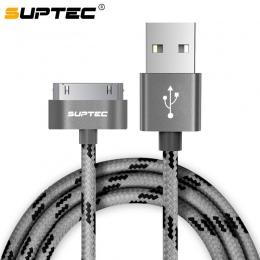 SUPTEC 30 kabel USB pin dla iPhone 4S 4 3GS iPad 1 2 3 ipoda Nano itouch kabel ładowarki 2 M 3 M szybkie ładowanie danych synchr