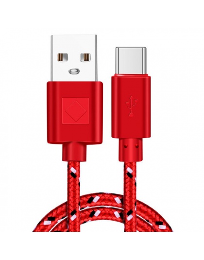 OLAF szybkie ładowanie nylonowy splot USB typu C kabel do Samsung Galaxy S10 S9 S8 Plus danych kabel do Xiaomi czerwony mi uwaga