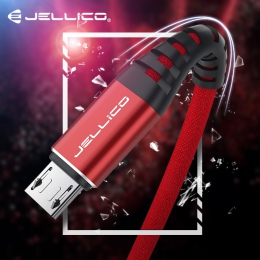 Jellico 120 CM kabel Micro USB 2.4A szybkie ładowanie kabel do transmisji danych dla Samsung Xiaomi LG tabletu z systemem Androi