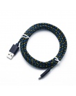 Przelot nad uniwersalna ładowarka USB kabel 1 M konopnej liny Micro USB ładowarka synchronizacja danych kabel do telefonu komórk