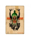 Alkoholu pić alkohol po jägermeisterze Deer Head plakat klasyczny naklejki ścienne dekoracja domowa w stylu Vintage metalowe pły
