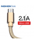 NOHON kabel USB szybkie ładowanie mi cro USB do Samsung Galaxy S7 S6 dla Huawei Xiao mi mi czerwony mi 4 ładowarka do telefonów 