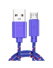 OLAF 1 M 2 M nylonowy splot szybka ładowarka Micro USB kabel do Xiaomi Redmi Note 5 Pro 4 Micro USB ładowarka kabel do transmisj