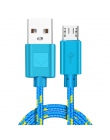 OLAF 1 M 2 M nylonowy splot szybka ładowarka Micro USB kabel do Xiaomi Redmi Note 5 Pro 4 Micro USB ładowarka kabel do transmisj