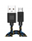 OLAF 1 M 2 M nylonowy splot szybka ładowarka Micro USB kabel do Xiaomi Redmi Note 5 Pro 4 Micro USB ładowarka kabel do transmisj