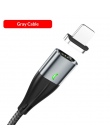 TOPK AM61 3 AMagnetic kabel USB do ładowania nylonowy splot kabel Micro USB QC3.0 kabel USB typu C do iPhone Samsung huawei Xiao