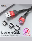 PZOZ kabel magnetyczny Micro USB C szybki adapter do ładowania Microusb typu C magnes ładowarka typu C kabel dla iPhone Samsung 