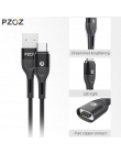 PZOZ kabel magnetyczny Micro USB C szybki adapter do ładowania Microusb typu C magnes ładowarka typu C kabel dla iPhone Samsung 