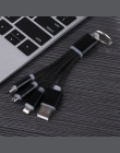 3 w 1 brelok do przenośny mikro USB typu C wielu ładowarka kabel do Huawei p20 lite honor 9 lite 9i 8 8x7c 7x 7a uwaga 10 8 kabe