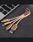 3 w 1 brelok do przenośny mikro USB typu C wielu ładowarka kabel do Huawei p20 lite honor 9 lite 9i 8 8x7c 7x 7a uwaga 10 8 kabe