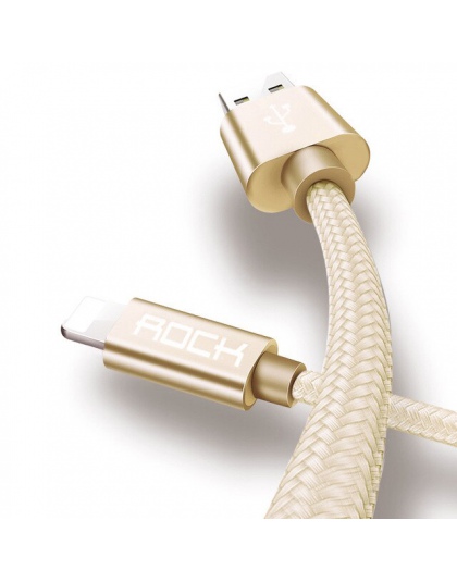 ROCK kabel USB dla iPhone X 8 7 6 6 S Plus 5 5S SE szybkie ładowanie oświetlenie kabel do synchronizacji przewód danych przewód 