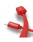 ROCK kabel USB dla iPhone X 8 7 6 6 S Plus 5 5S SE szybkie ładowanie oświetlenie kabel do synchronizacji przewód danych przewód 